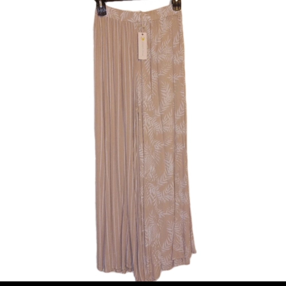 Nwt Ocean Drive Crinkled High Waisted Wide Leg Pants M/L - Picture 4 of 7